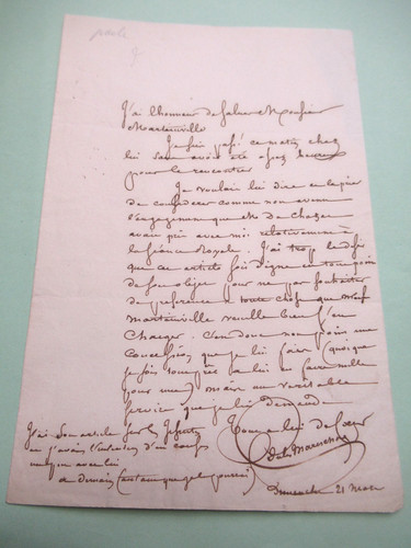 Jules mareschal autographe - jules,