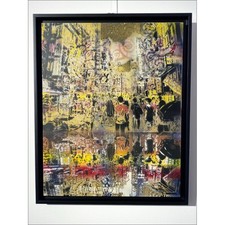ARTISTE OUVRIER - Peinture originale sur toile "Osaka 50x40cm - 2021
