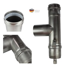 Pour Puiser Ø80mm , 90° Chaudière à Pellets, Pelletoefen Cheminée Pièce en T