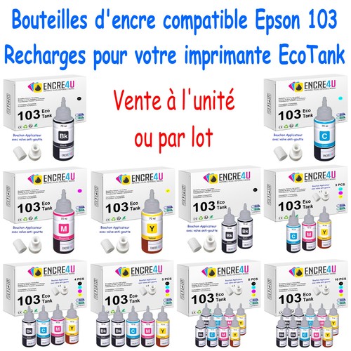 Bouteilles encre compatible - bouteilles, d'encre