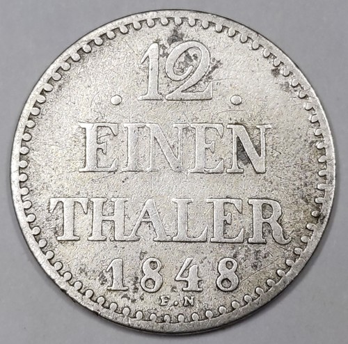 Rare argent thaler - argent,, 1/12