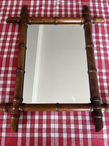 Ancien miroir bois style - miroir, en