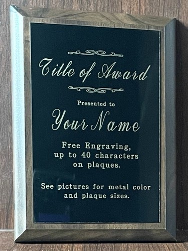 5x7 custom plaque - plaque, award.