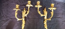 Paire d'appliques en bronze