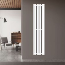 Radiateur Stella plat 370 x 1600 mm blanc raccord central chauffage mural salon