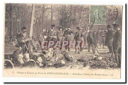 Chasse courre forêt de - à,