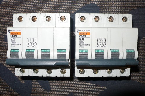 Disjoncteur tetrapolaire 40a - disjoncteur,
