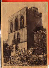 ANTIQUE CHURCHES POSTCARD TRAVELLED 1950 WALLS PISAN TOWER PINTUS
