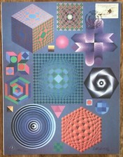 Victor Vasarely signed ltd edition lithograph for the United Nations