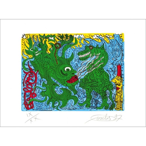 Combas robert lithographie - -,