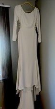 PRONOVIAS Size 8 Designer Wedding Bridal Beaded Gown -Hemmed but NEVER WORN *