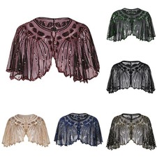 Fête Accessoires Châle Femme Déco Broderie Soirée Charleston Robe Étole