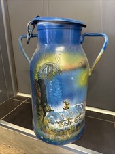 Antique Large Milk Can Firm Alum 50cm Wedding Deco Artisanal Garden