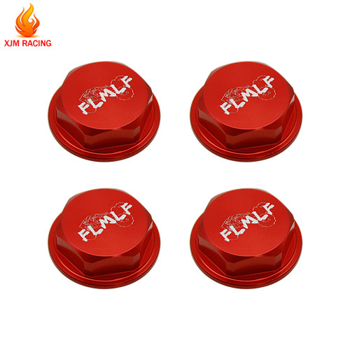 Aluminum wheel nut red fit - wheel,