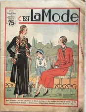 C'EST LA MODE n° 17 du 24 Avril 1932 revue ancienne Couture Tricot pour femme