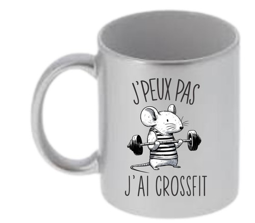Mug argent crossfit - argent,