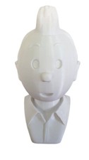 Buste style Tintin travail artisanal hauteur env. 23 cm