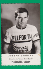 CYCLING cycling card JOSEPH CARRARA team PELFORTH SAUVAGE LEJEUNE 1963