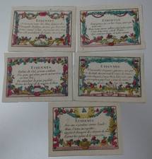 5 Pious Images 18th Century Etrennes Cast Paper