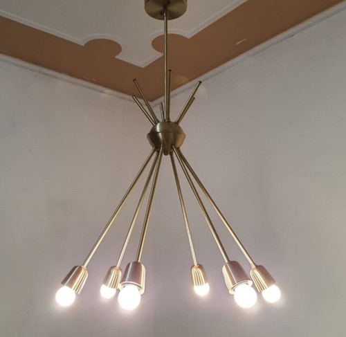 Chandelier sputnik bras - sputnik, 6