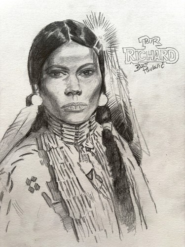Dessin original dedicace boro - original,