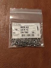 Sachet De Vis Inox A2 2.9x13 200 Pièces VT TF POZI