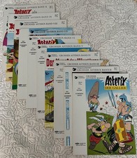 Lot of 10 Asterix and Obelix comic books in German 1st 10 in the Series! Rare
