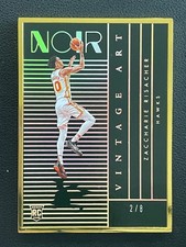 Zaccharie Risacher 2024-25 Panini Noir Vintage Art Gold Metal Frame 2/8 RC #281
