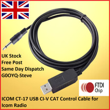 Icom CT17 USB Programmation Chat Câble IC-706 Mkiig IC-756 Pro IC-746 IC7600