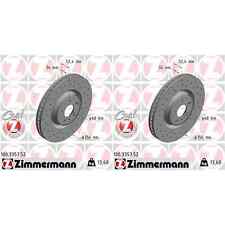 2x ZIMMERMANN Disques de Frein 356mm Perforé Avant Convient pour Audi A6 A7 A8