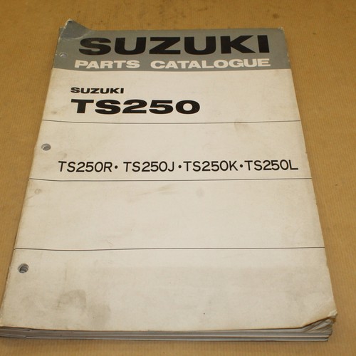 Parts list suzuki 250 - suzuki, ts