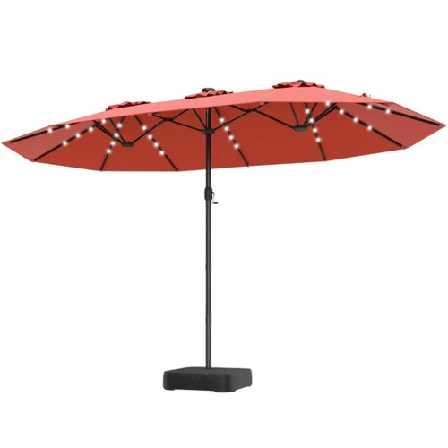 Parasol double avec - , éclairage