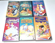Lot 6 Cassettes VHS Walt