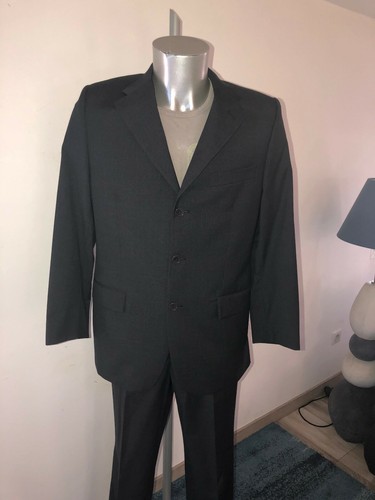 Costume laine noire - laine,