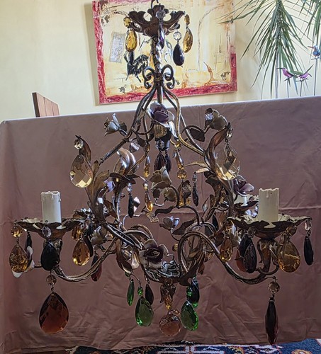Lustre métal verre 4 - métal,