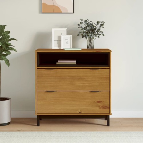 Commode flam 80x40x80 bois - 80x40x80,