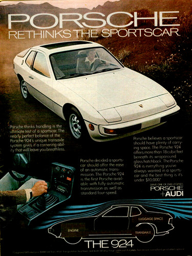1977 porsche 924 rethinks - 924, the