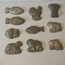 Lot Anciens Moules À Chocolat