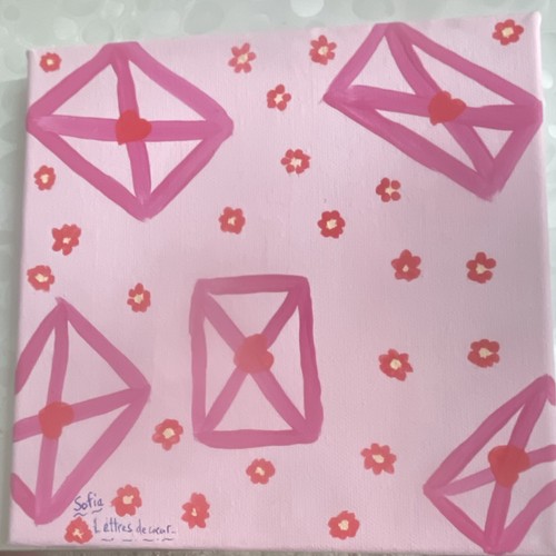 Sofia tableau signé - sofia, 🌷💓tableau