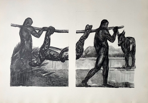Paul jouve estampe - estampe, gravure