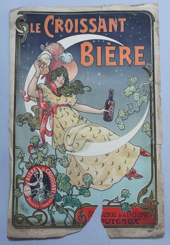 Affiche poster biere - poster, croissant