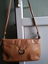 FOSSIL women's real leather bag, handbag, shoulder, beige color, bag, handbag 