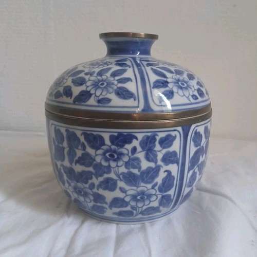 Pot couvert céramique bleu - couvert, en