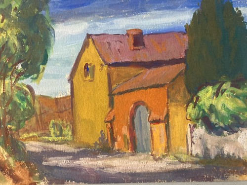 Peinture maison 1950 - peinture, xx