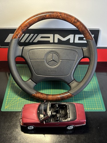 Wood leather steering wheel - wood-leather,