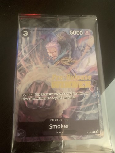 One piece card - card, smoker