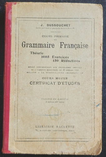 Livre scolaire grammaire - livre,