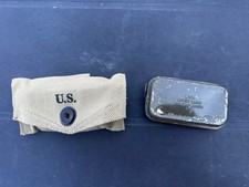 Repro Pochette À Pansement Us Ww2 + Boite À Pansement Original