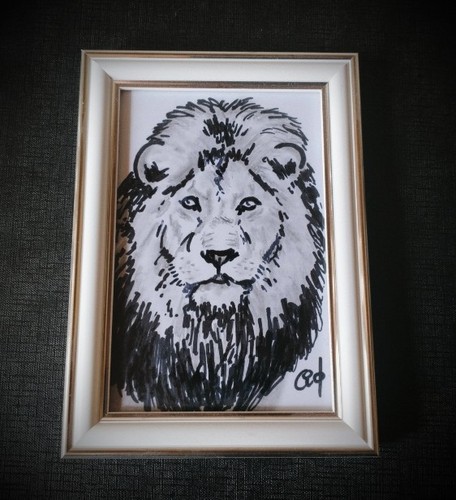 Dessin encadré the lion - dessin,