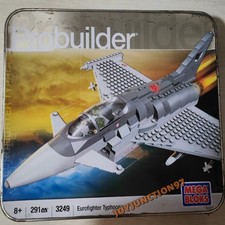 Mega Bloks Probuilder Eurofighter Typhoon 3249 Building Blocks Model Toy Rare
